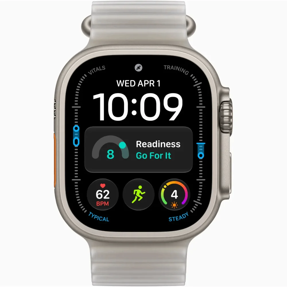 Смарт-часы Apple Watch Ultra 4 GPS + Cellular 49mm Natural Titanium Case with Translucent Grey Ocean Band MJAD4QI/A купить,NaN