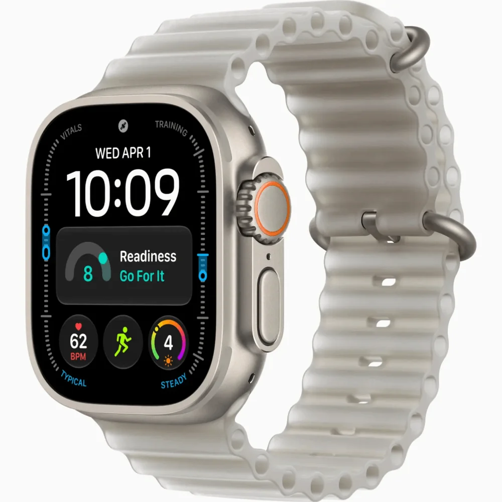 Смарт-часы Apple Watch Ultra 4 GPS + Cellular 49mm Natural Titanium Case with Translucent Grey Ocean Band MJAD4QI/A купить,NaN