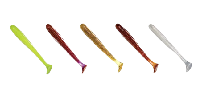 Силиконовая приманка Crazy Fish Vibro Worm 3'' 11-75-М58-6 2,07гр 75мм 5шт купить,NaN