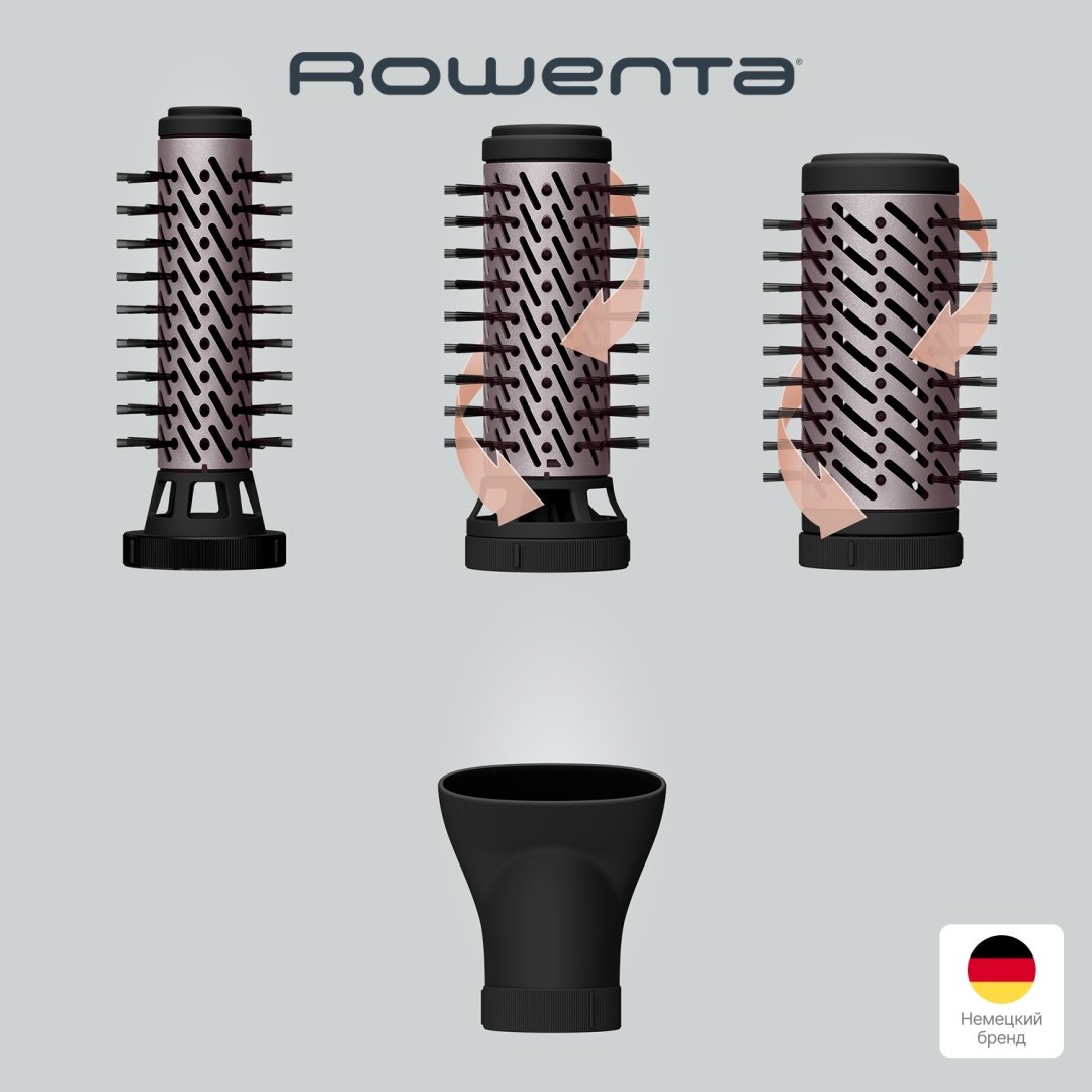 Rowenta UB9535E0 фен-щетка черный, розовый купить,56990