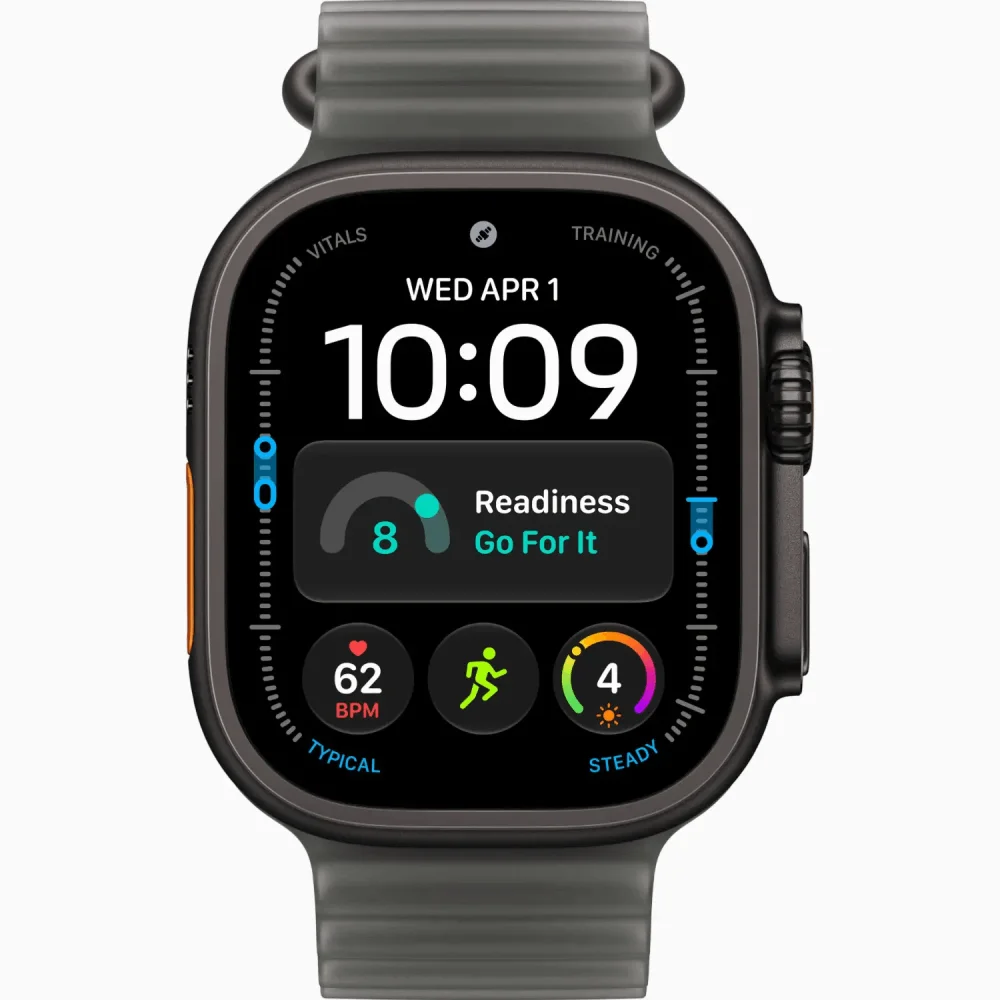 Смарт-часы APPLE Watch Ultra 4 GPS + Cellular 49mm Black Titanium Case with Translucent Black Ocean Band (MJAY4QI/A) купить,550000