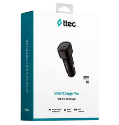 Автомобильное зарядное устройство TTEC SmartCharger PD 30W Car Fast Charger 2CKP01S  Black