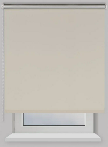 Рулонная штора Franc Gardiner Blackout Silver 70х160см светло-бежевая