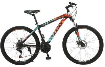 Велосипед Phoenix Tornado 21SP 26 17 черный-оранжевый