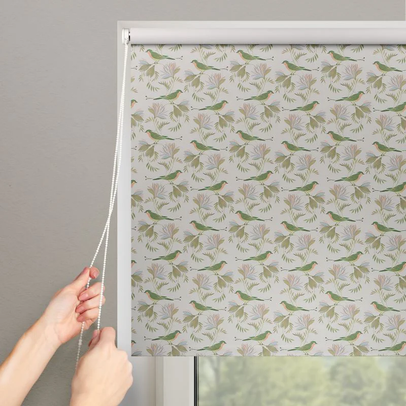 Рулонная штора Franc Gardiner Blackout Print 60х160см райские птицы