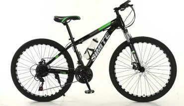 Велосипед Simite Simite Sport 26 дюйм 2024 черный-зеленый купить,69000