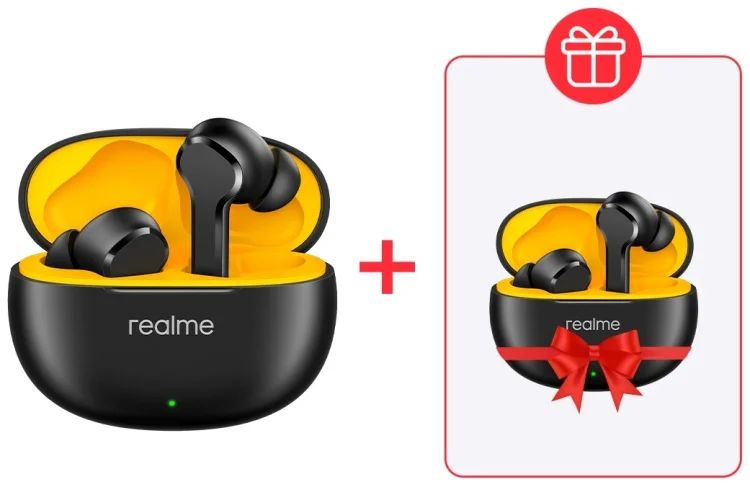 Наушники Realme Buds T110 Black + Подарок Наушники Realme Buds T110 Black купить,NaN