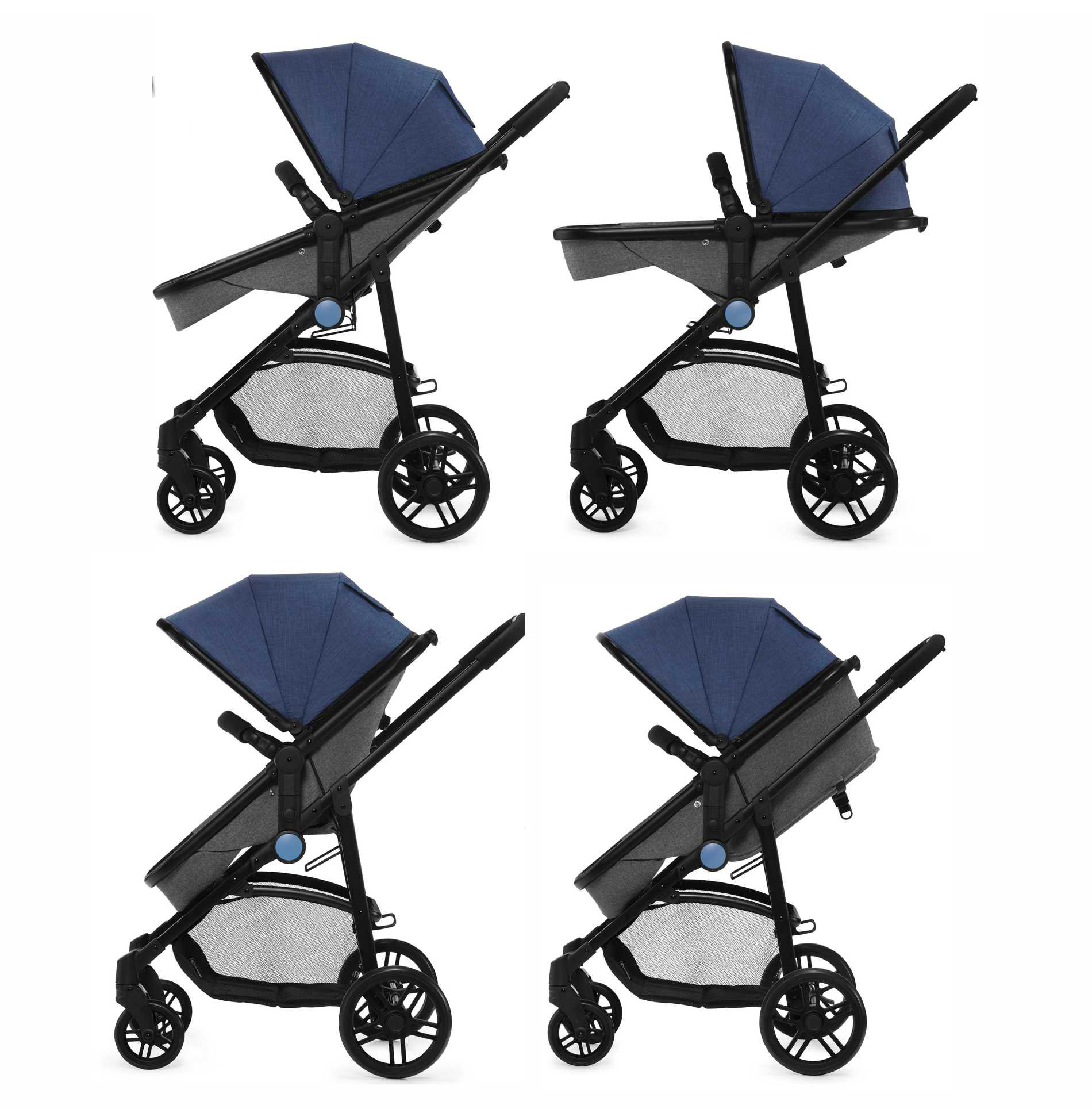 Коляска 3в1 Kinderkraft Juli Denim  купить,NaN