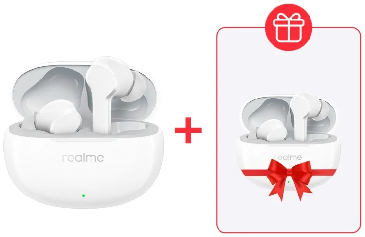 Наушники Realme Buds T110 White + Подарок Наушники Realme Buds T110 White купить,NaN