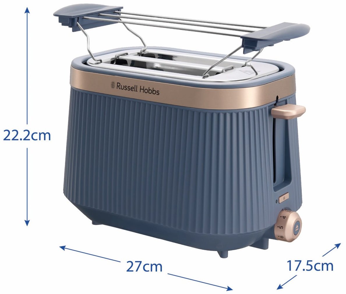 Тостер Russell Hobbs Bronte 26762-56 синий купить,NaN