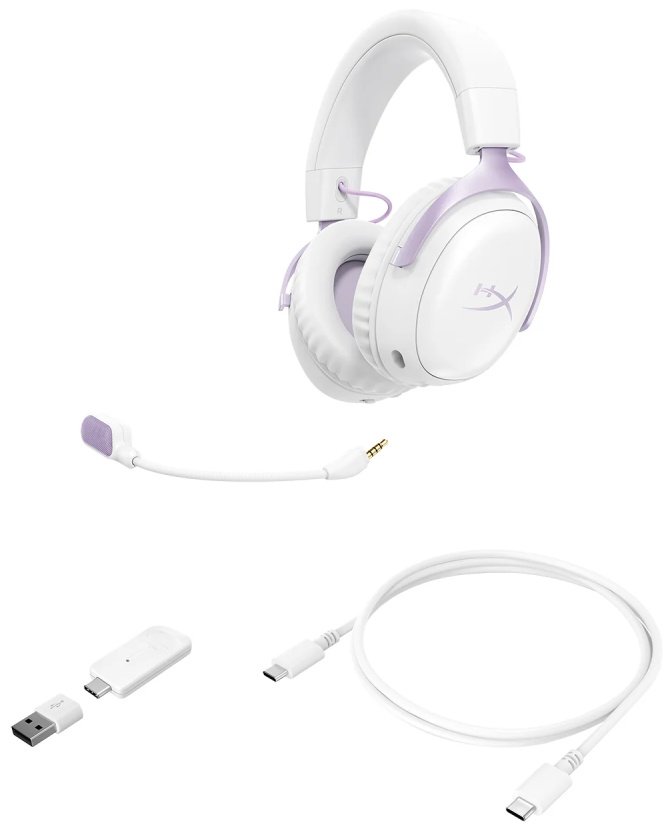 Наушники HyperX Cloud III S бело-фиолетовый купить,118033