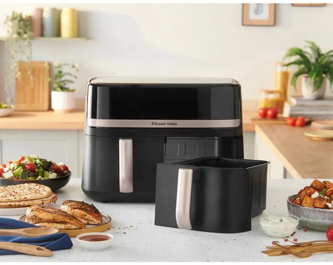 Двойной аэрогриль Russell Hobbs SatisFry 27680-56 9 л черный купить,134991