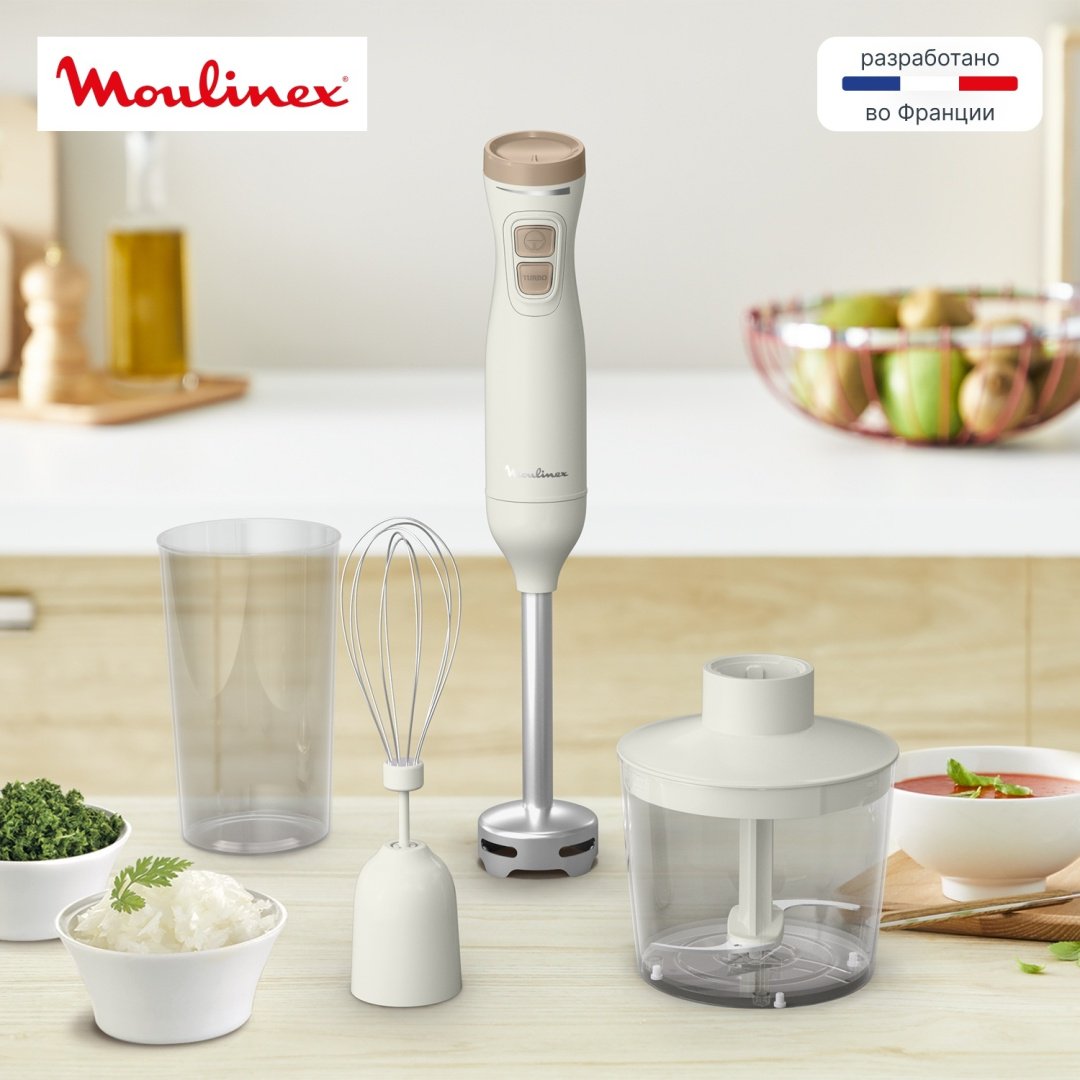 Блендер погружной Moulinex DD523AF0 бежевый купить,NaN