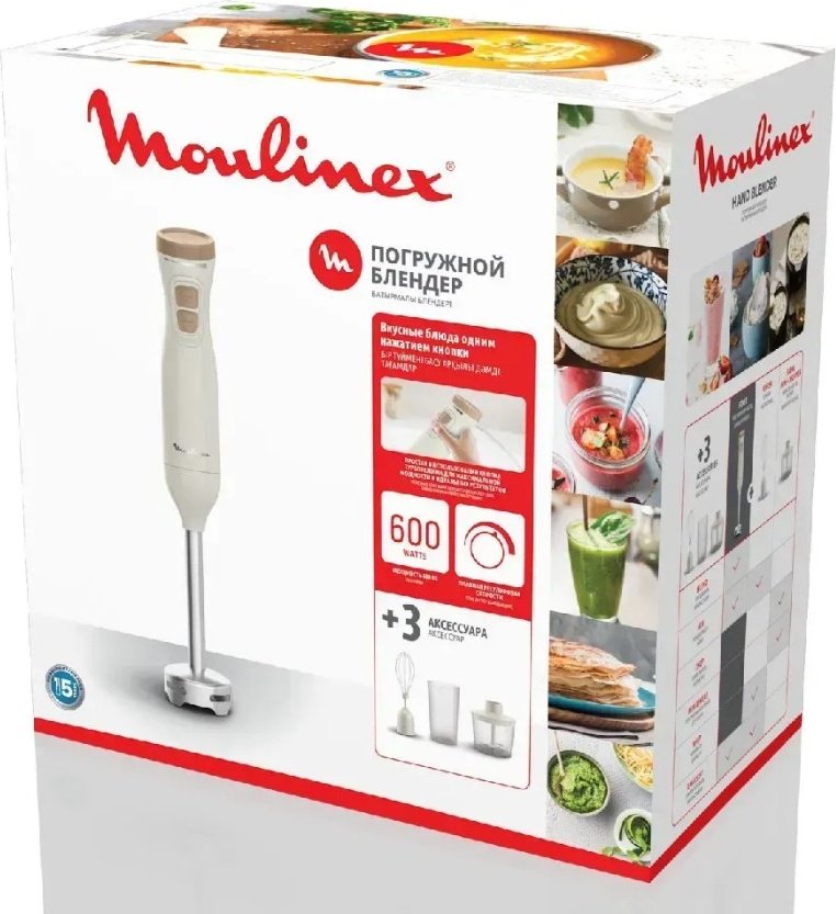 Блендер погружной Moulinex DD523AF0 бежевый купить,NaN