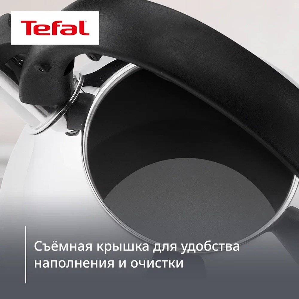 Tefal чайник N4210217 Wave N4210217 2.5 л, нержавеющая сталь купить,31485