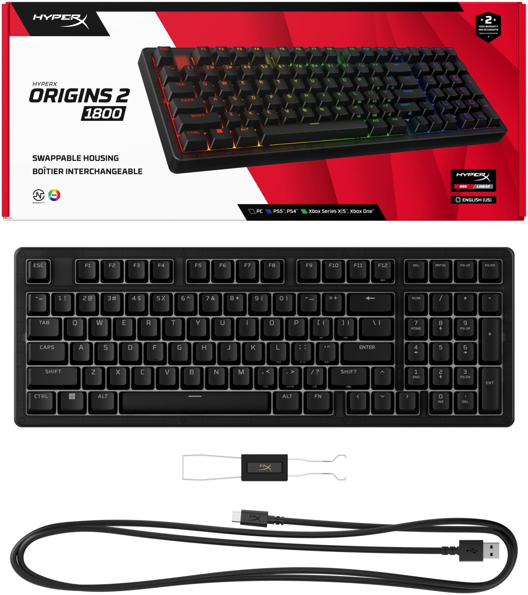 Клавиатура HyperX Origins 2 1800 черный купить,NaN