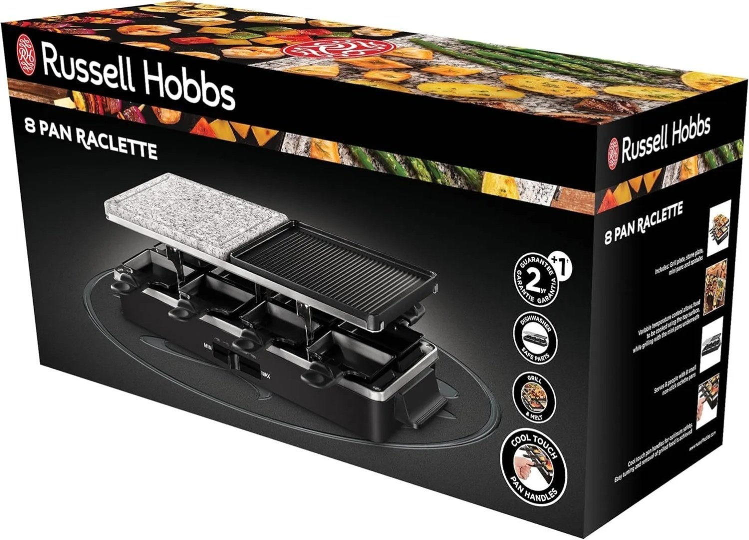 Гриль-раклетница Russell Hobbs 26280-5, черный купить,NaN