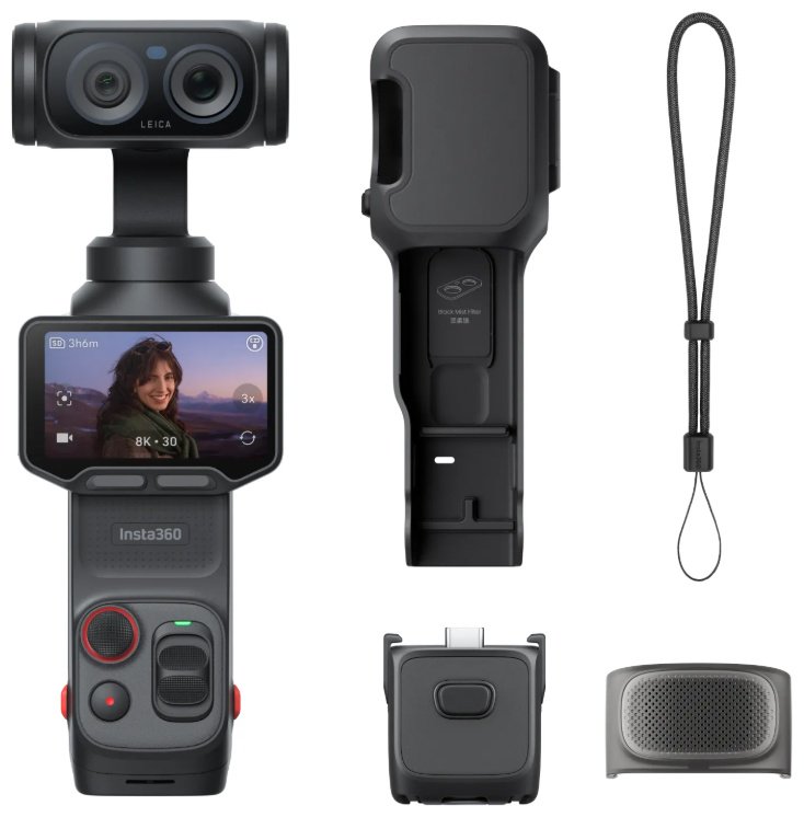 Экшн-камера Insta360 Luna Ultra Standard Bundle черный