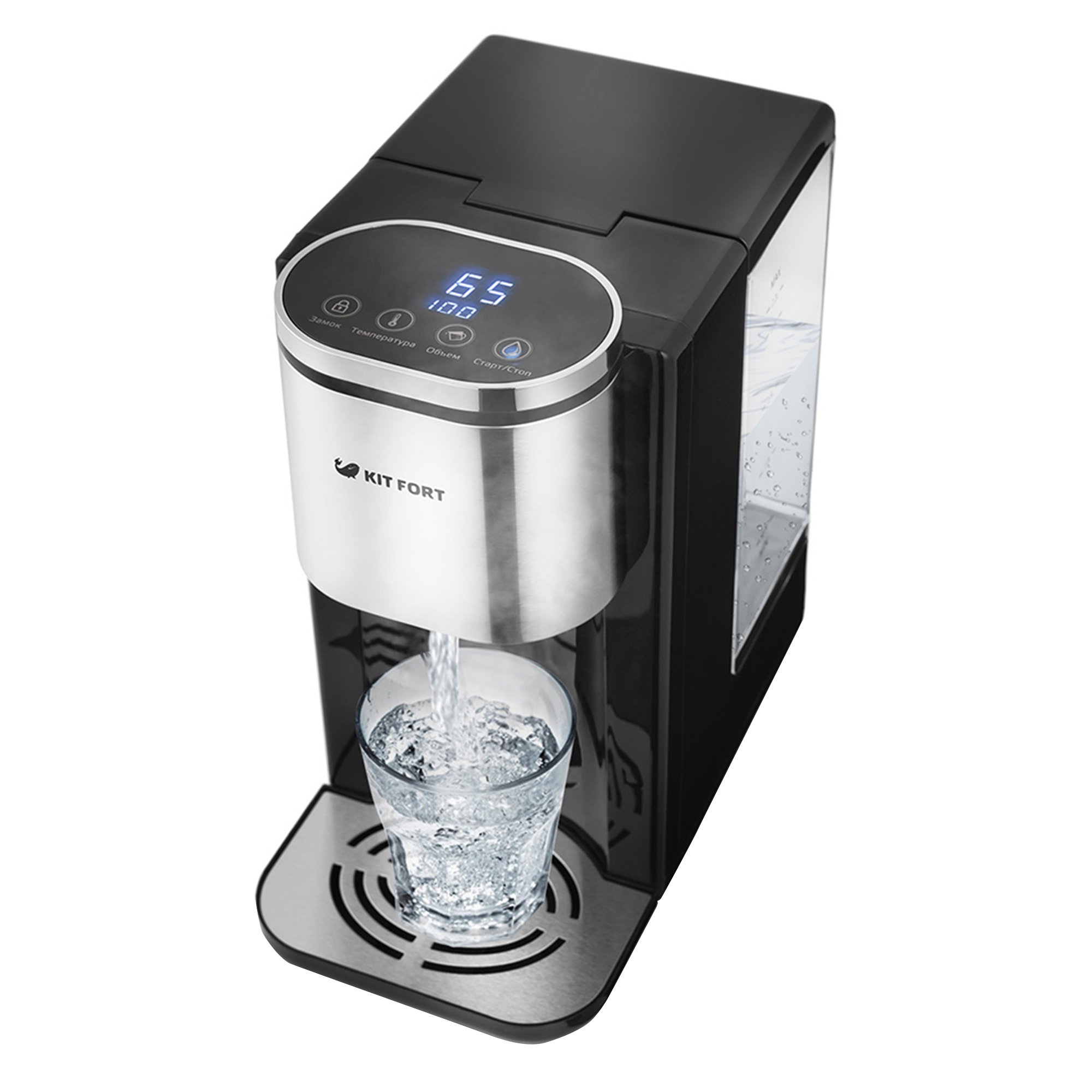 Термопот Kitfort КТ-2503 2.2л черно-серебристый