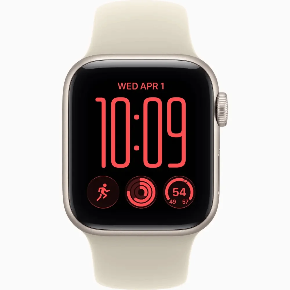 Смарт-часы APPLE Watch SE 3 2026 GPS 40mm Starlight Aluminium Case with Sand Sport Band - S/M (MJKR4RK/A) купить,174990