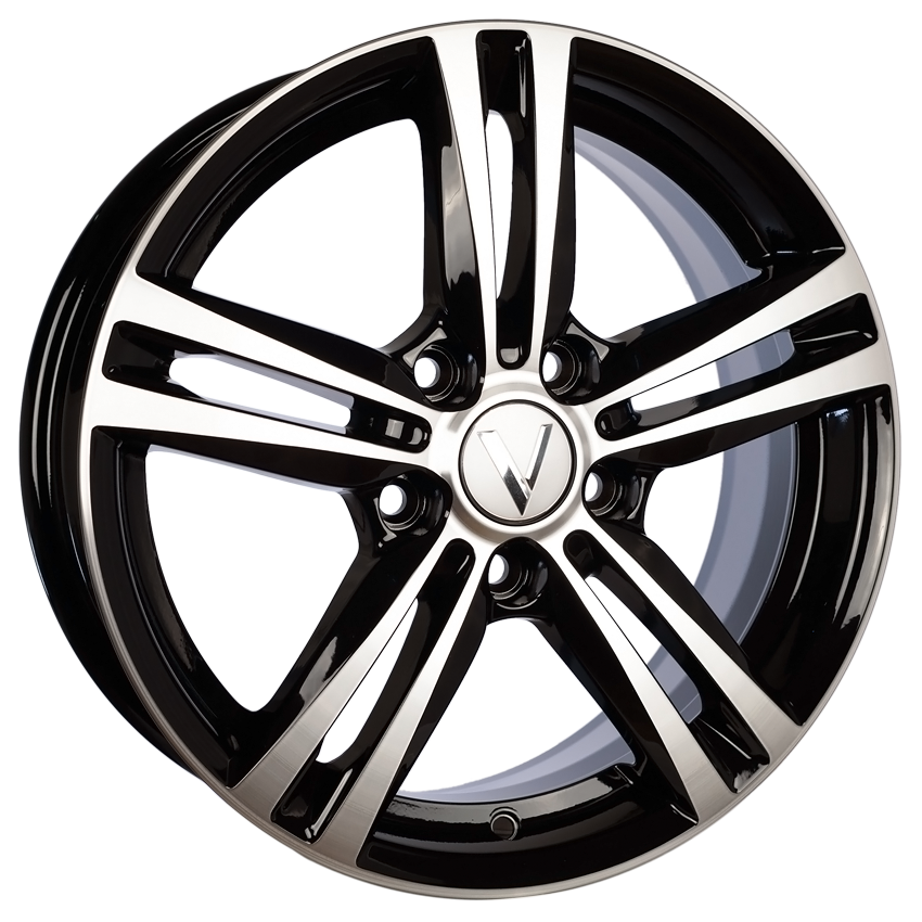 Комплект дисков Вектор B217 21701AB 5x114,3 R16x6 CB67,1 ET43 алмаз черный