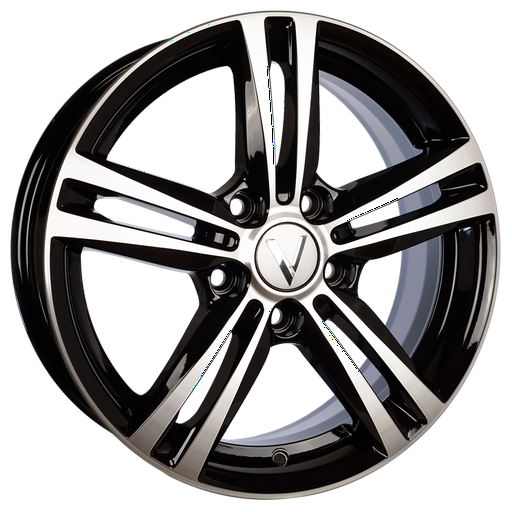 Комплект дисков Вектор B217 21701AB 5x114,3 R16x6 CB67,1 ET43 алмаз черный