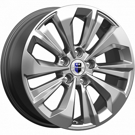 Комплект дисков K&K Авиор 5х108 R17х7 СВ65,1 ЕТ40 брайт дарк платинум 