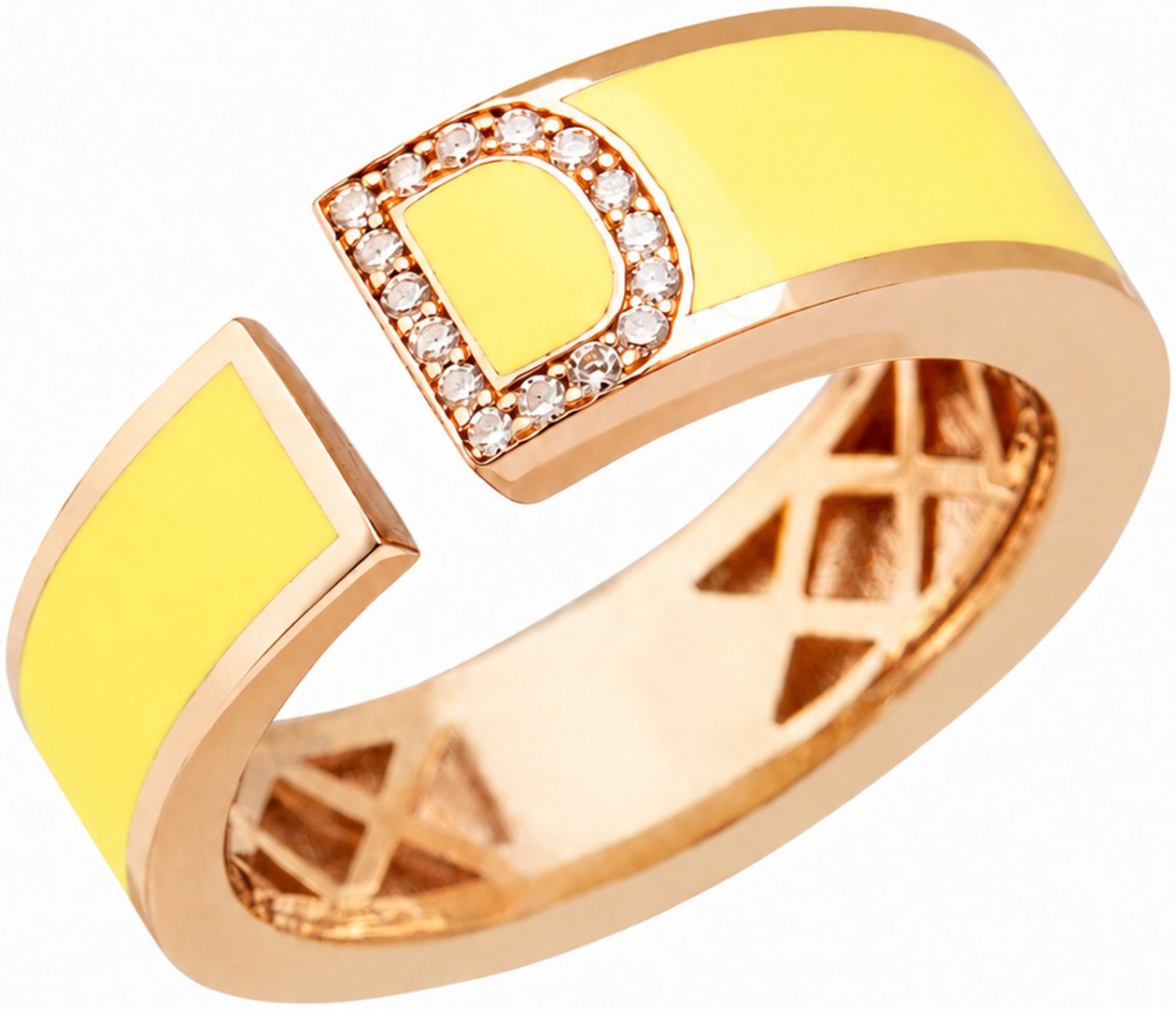 Кольцо RF Jewels ANERI2002BWXX размер 17.3 вес 7.48 г золото, бриллиант, эмаль купить,742100