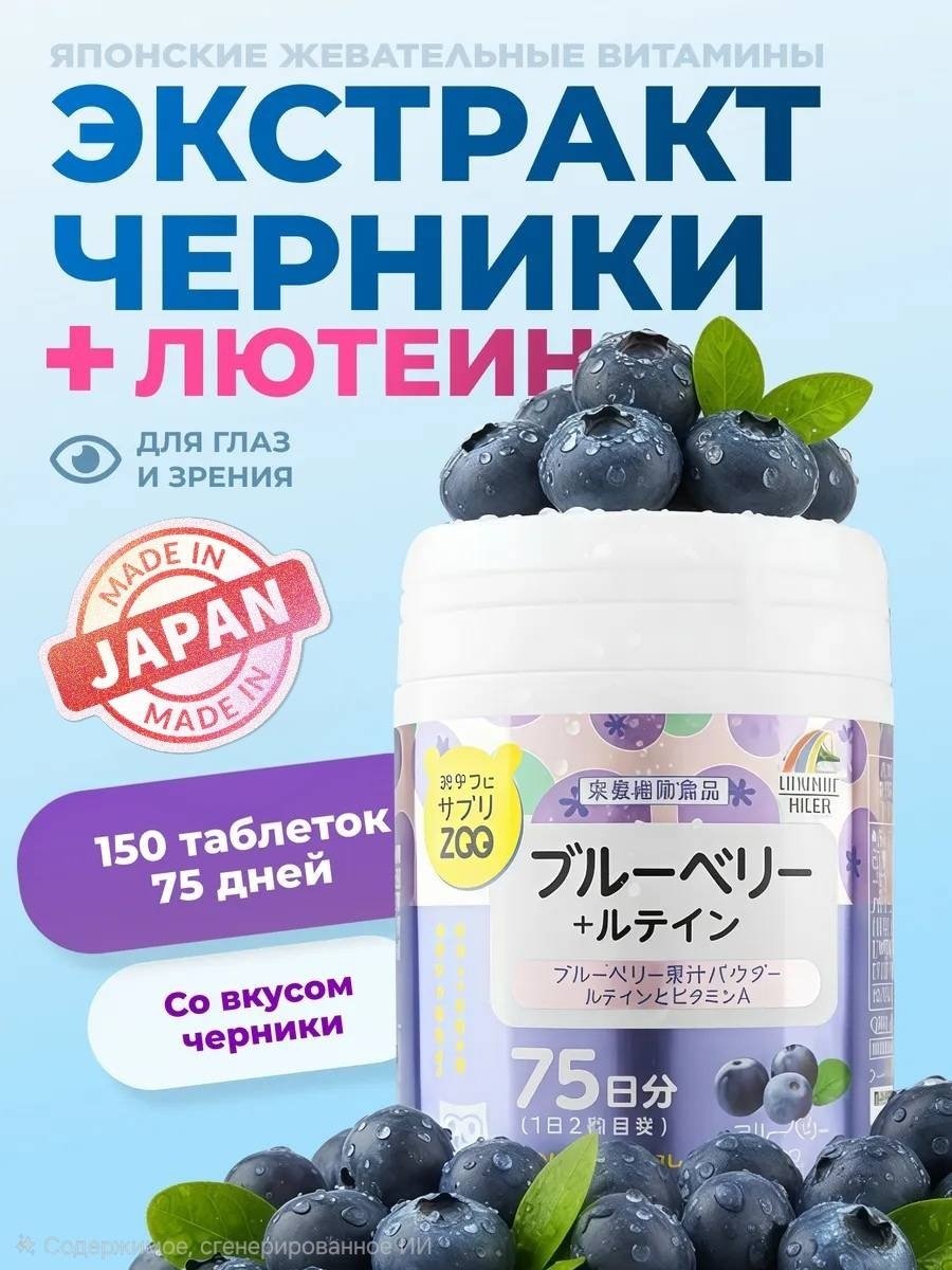 Unimat Riken Unimat Riken ZOO Series Черника + Лютеин (вкус черники) курс 75 дней таблетки 150 шт - ForteMarket Unimat Riken Unimat Riken ZOO Series Черника + Лютеин (вкус черники) курс 75 дней таблетки 150 шт купить,NaN