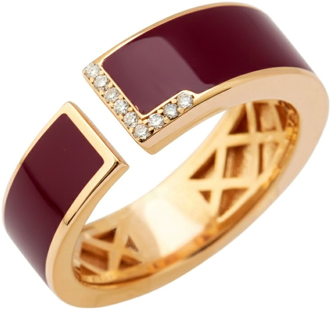 Кольцо RF Jewels ANERI2031BWXX размер 17.3 вес 7.09 г золото, эмаль, бриллиант купить,NaN