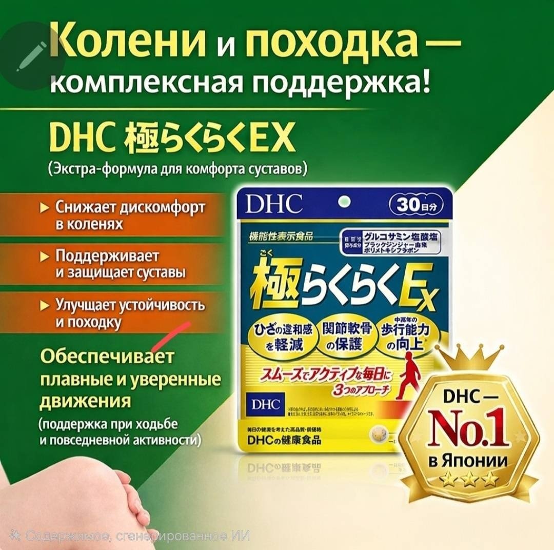 DHC Глюкозамин + хондроитин комплекс для суставов, курс 30 дней таблетки 240 шт купить,NaN
