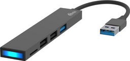 USB Hub Ritmix CR-4315 серый
