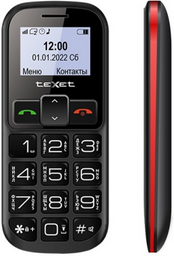 Мобильный телефон Texet TM-B322 Black-Red