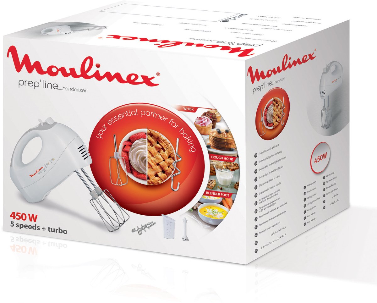 Миксер Moulinex HM411110 белый купить,NaN
