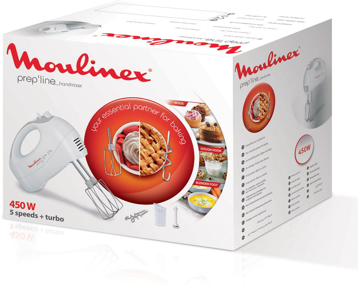 Миксер Moulinex HM411110 белый купить,NaN