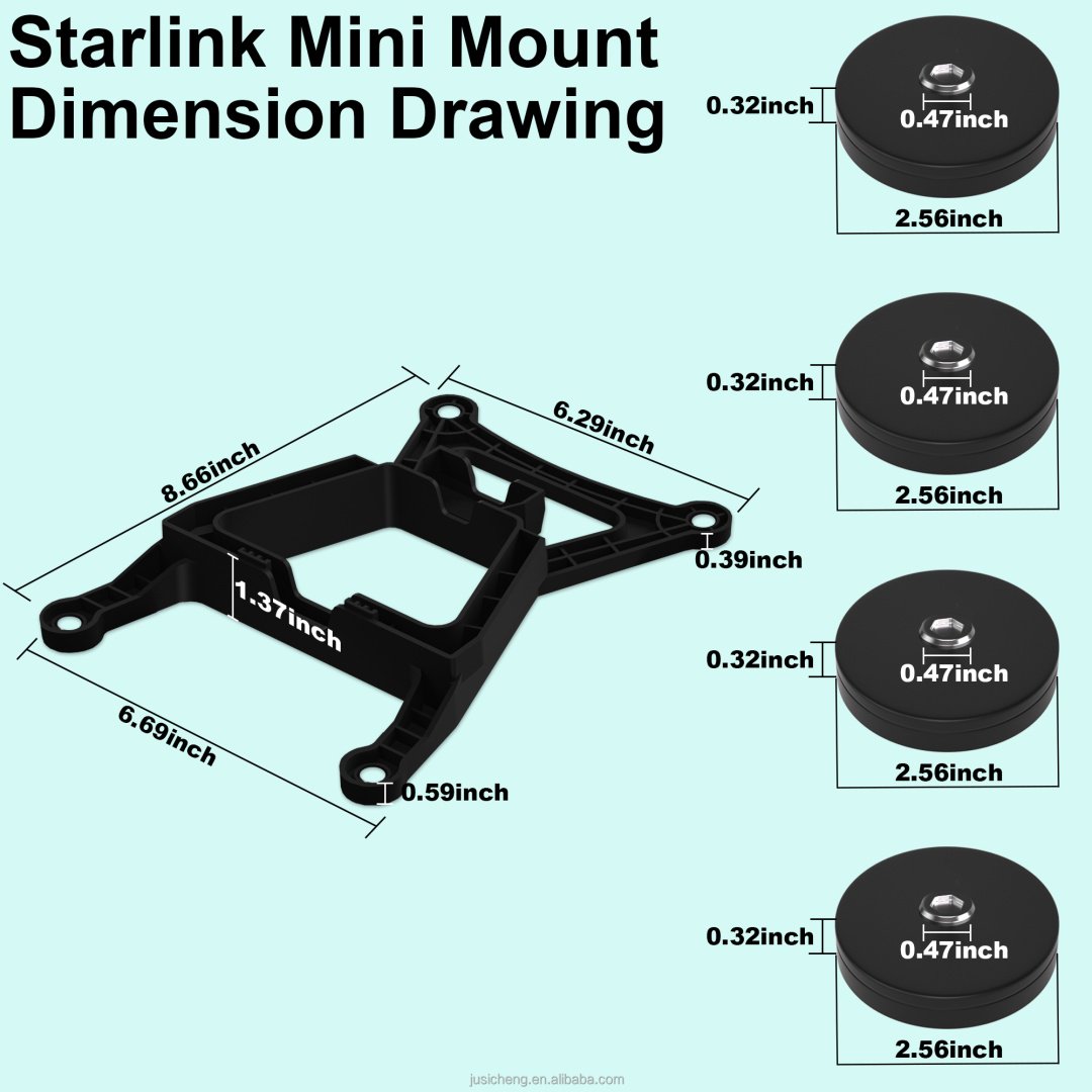 Магнит полимерный 1 шт. арт.Магнитное крепление TS16 для Starlink Mini купить,29490