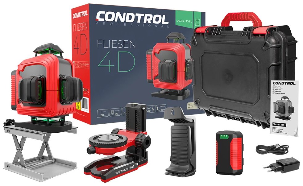 Оптический нивелир Condtrol Fliesen 4D 1-2-466 купить,NaN
