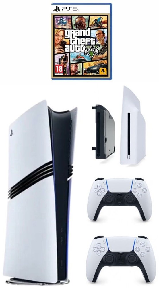 Игровая приставка Sony PlayStation 5 Pro + Dualsense+ Дисковод + GTA V