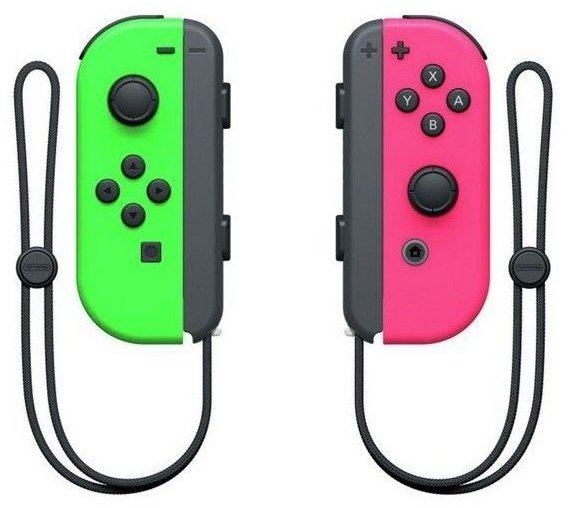 Игровой контроллер Nintendo Joy-Con зеленый-розовый