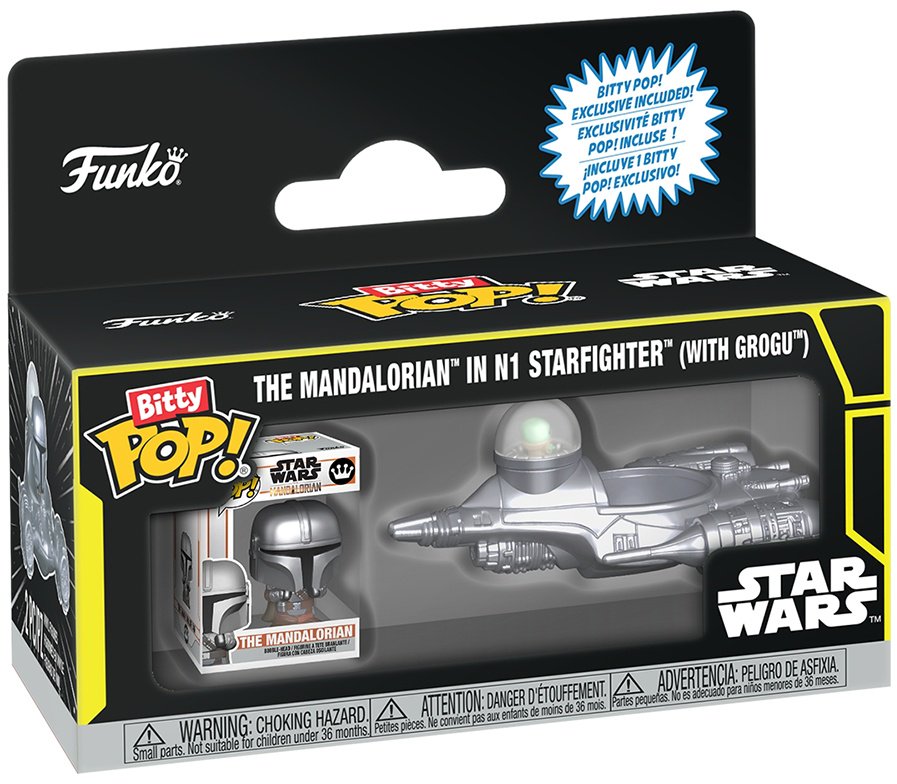 Funko Bitty POP! Rides Star Wars Mandalorian in N1 Starfighter (with Grogu) 3.3 см 2 шт купить,6990