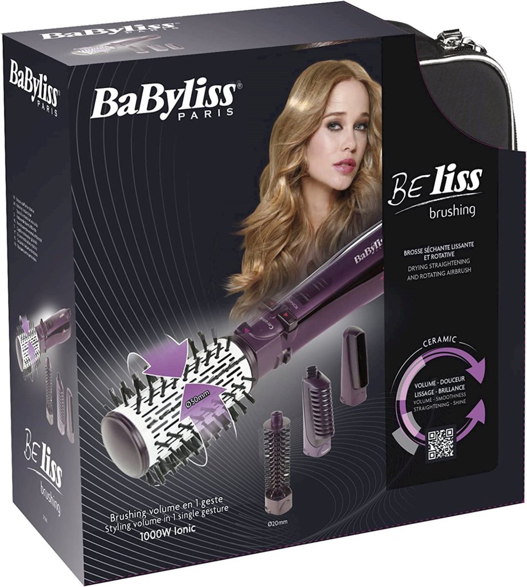 BaByliss Babyliss 2736E фен-щетка фиолетовый купить,37900