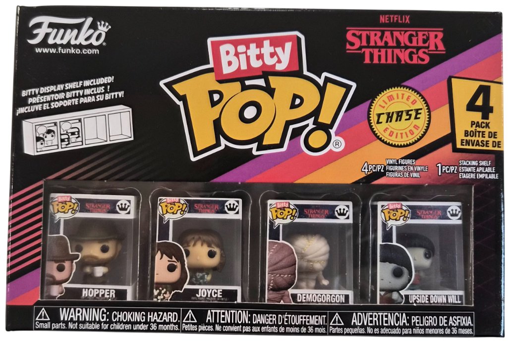Funko Stranger Things (Hopper, Joyce, Demogorgon, Upside down Will) 2.3 см 4 шт купить,10900