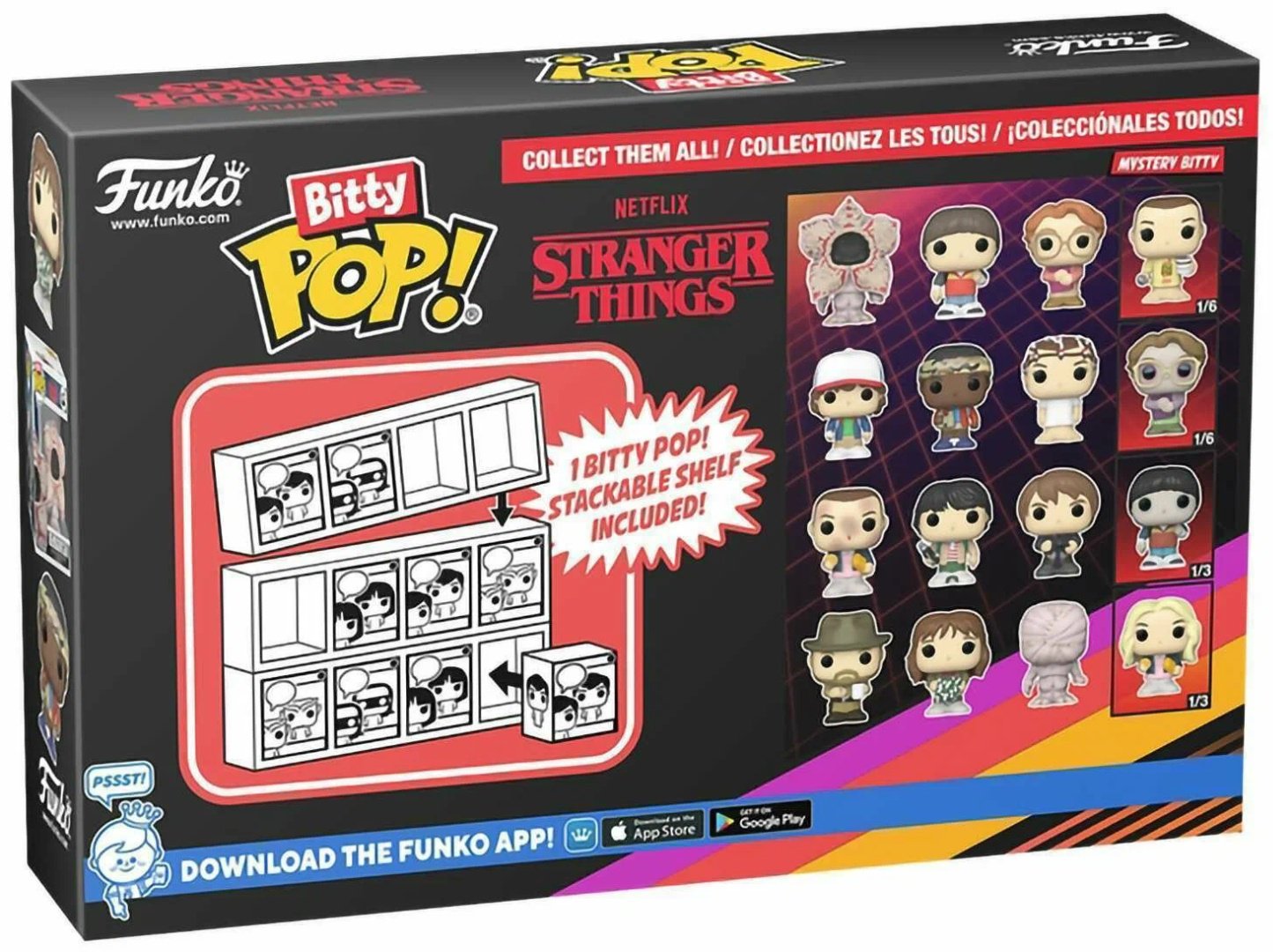 Funko Stranger Things (Hopper, Joyce, Demogorgon, Upside down Will) 2.3 см 4 шт купить,10900