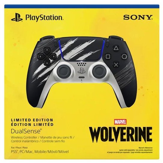 Игровой контроллер Sony DualSense Marvel's Wolverine Edition белый-черный купить,74900