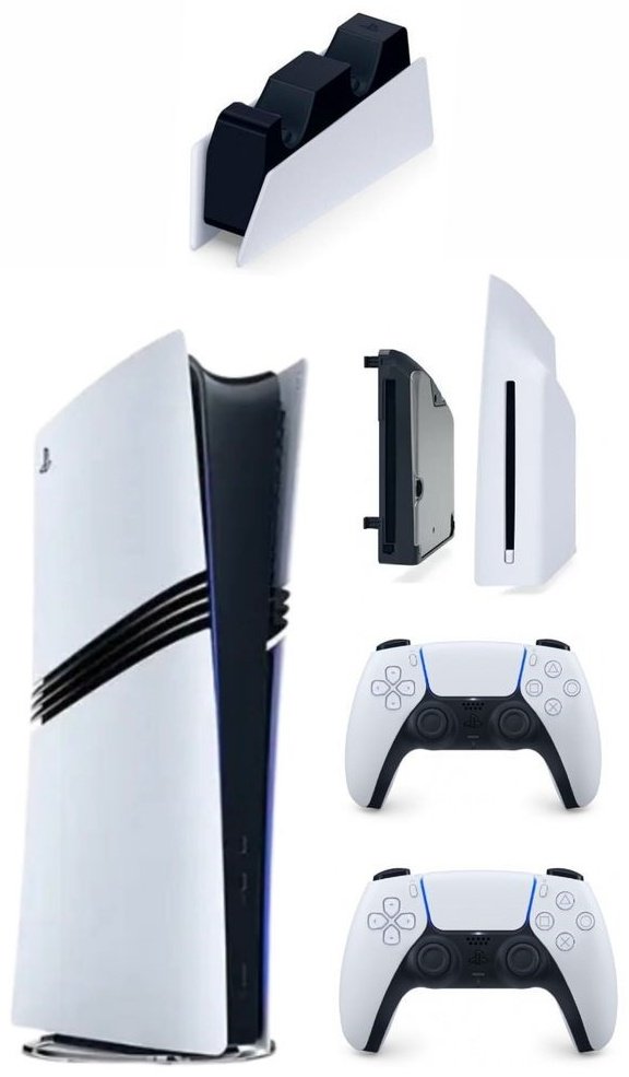 Игровая приставка Sony PlayStation 5 Pro + геймпад + Charginig Station + дисковод