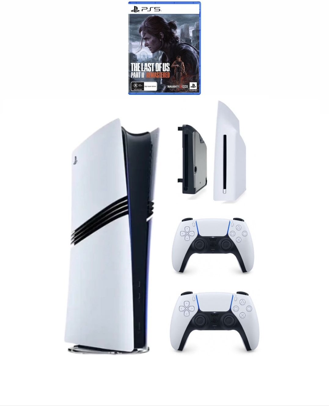 Игровая приставка Sony PlayStation 5 Pro + Dualsense + Дисковод + The Last of Us Part 2 Remastered