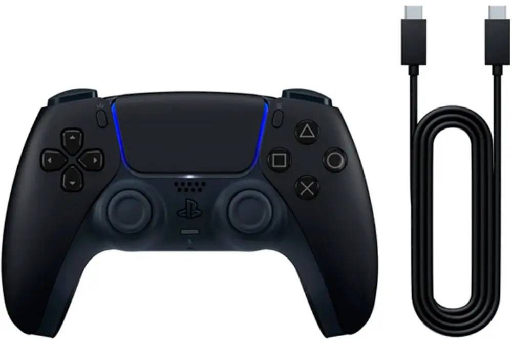 Игровой контроллер Sony DualSense Midnight Black + Cable USB-C черный