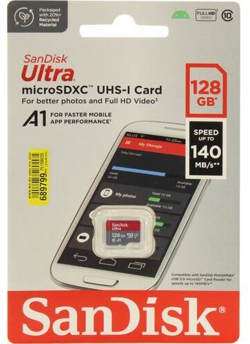 Карта памяти SanDisk SDSQUAB-128G-GN6MN 128 Гб купить,NaN