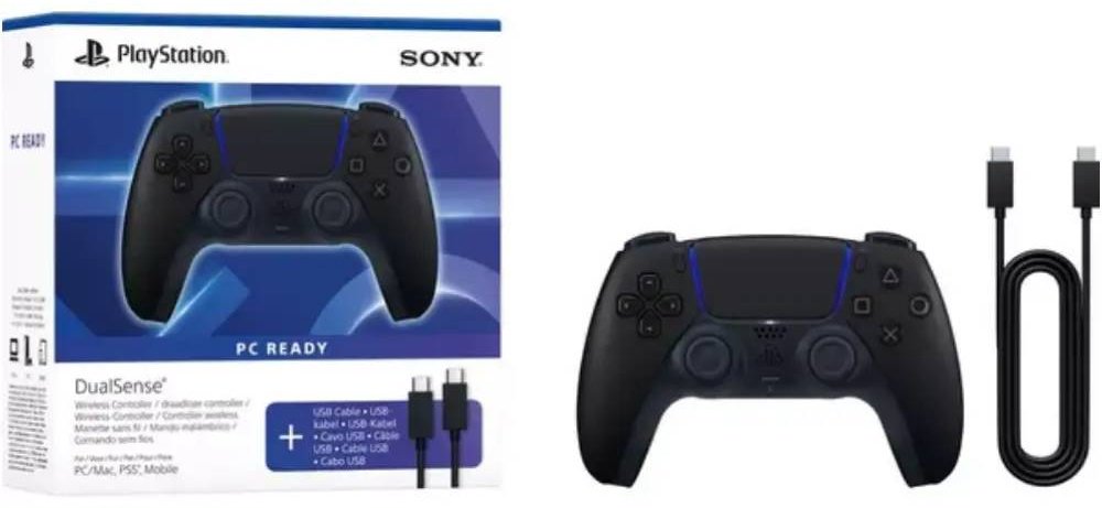 Игровой контроллер Sony DualSense Midnight Black + Cable USB-C черный