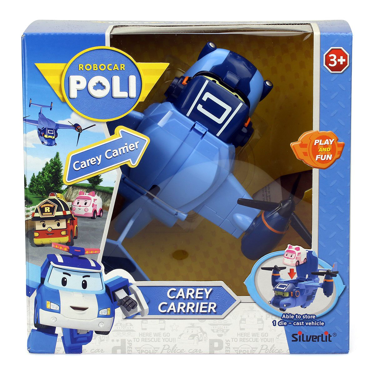 Самолет Poli Кэри трансформер 83361 синий купить,NaN